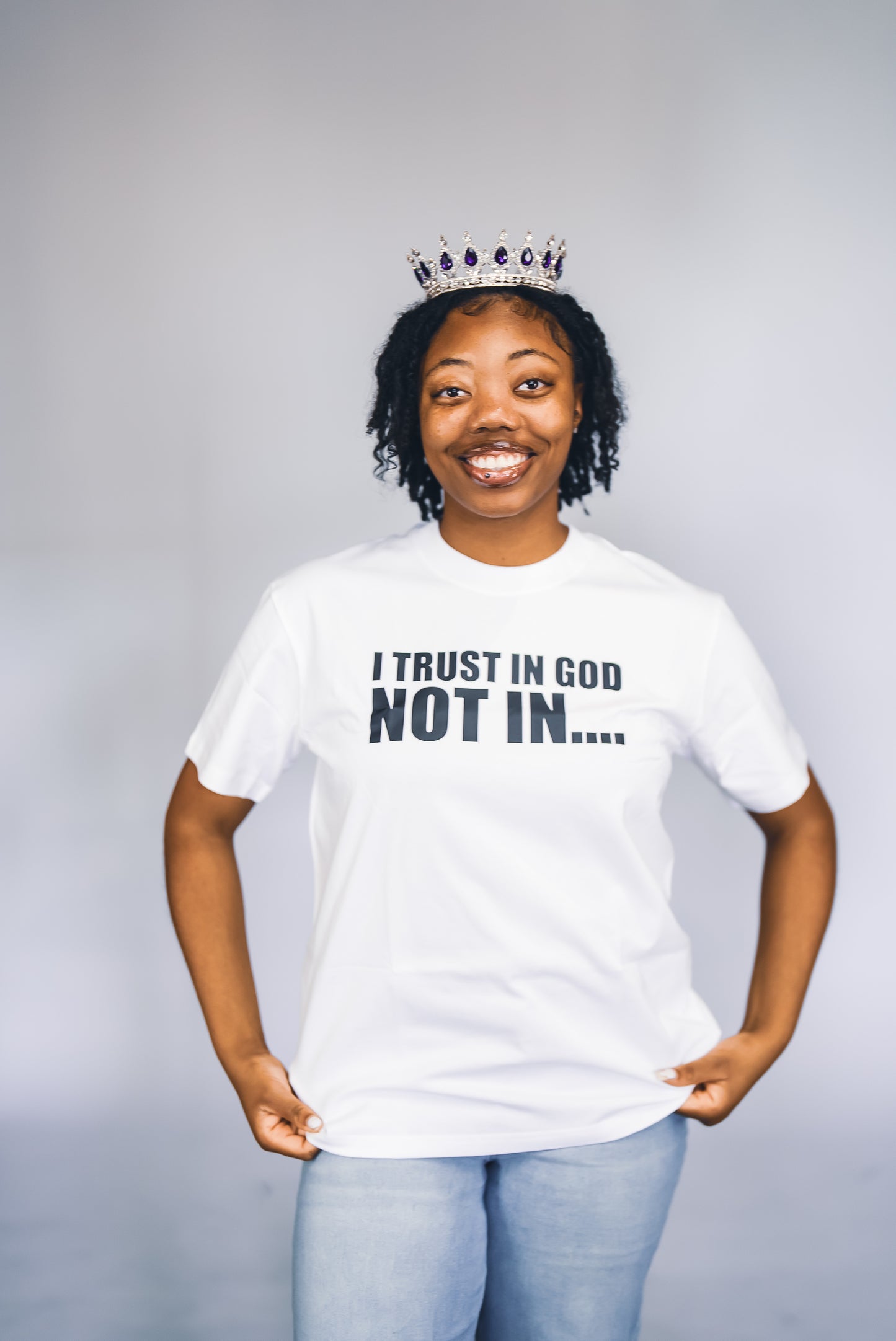 I Trust In God White Tee’s