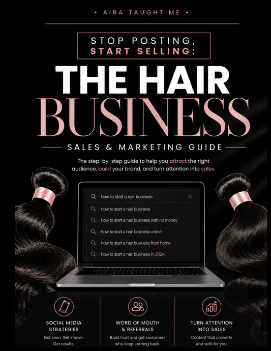Hair Business Sales & Marketing Guide + Marketing Strategy workbook Bundle
