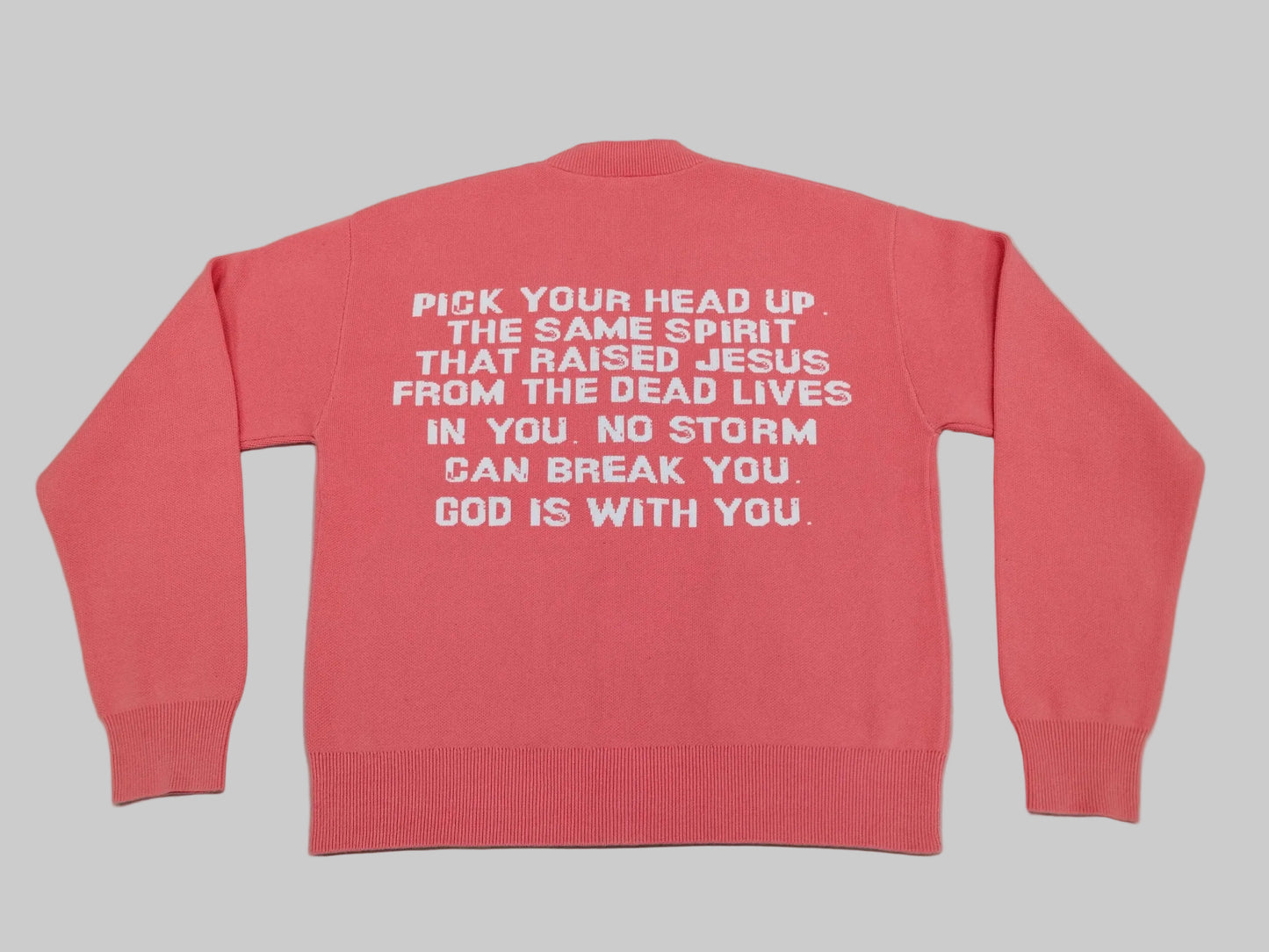 Romans 8:11 Pink Cardigan (Pre-Order)